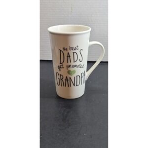 Dad Promoted To Grandpa Coffee mug Tall Mug Ceramic Gender Reveal New Baby